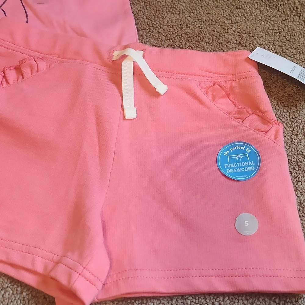 NWT Carter's T Shirt/shorts- 5T/5